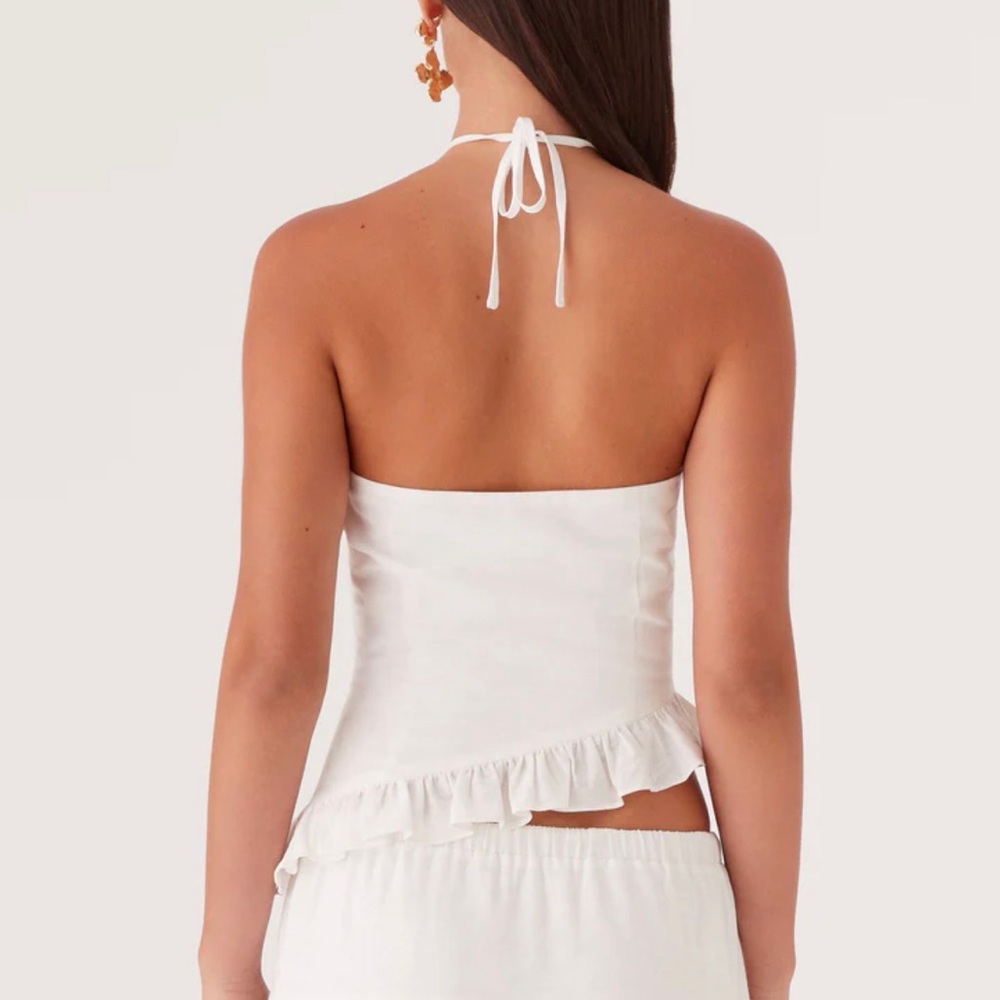 NWT Peppermayo Mariella Linen Top – White - Picture 4 of 5